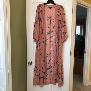 Torrid Floral Duster Size 3/4